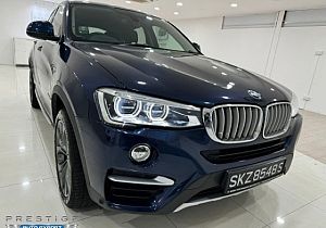 BMW X4 XDRIVE28I 4WD LED Sunroof NAV HUD Blue